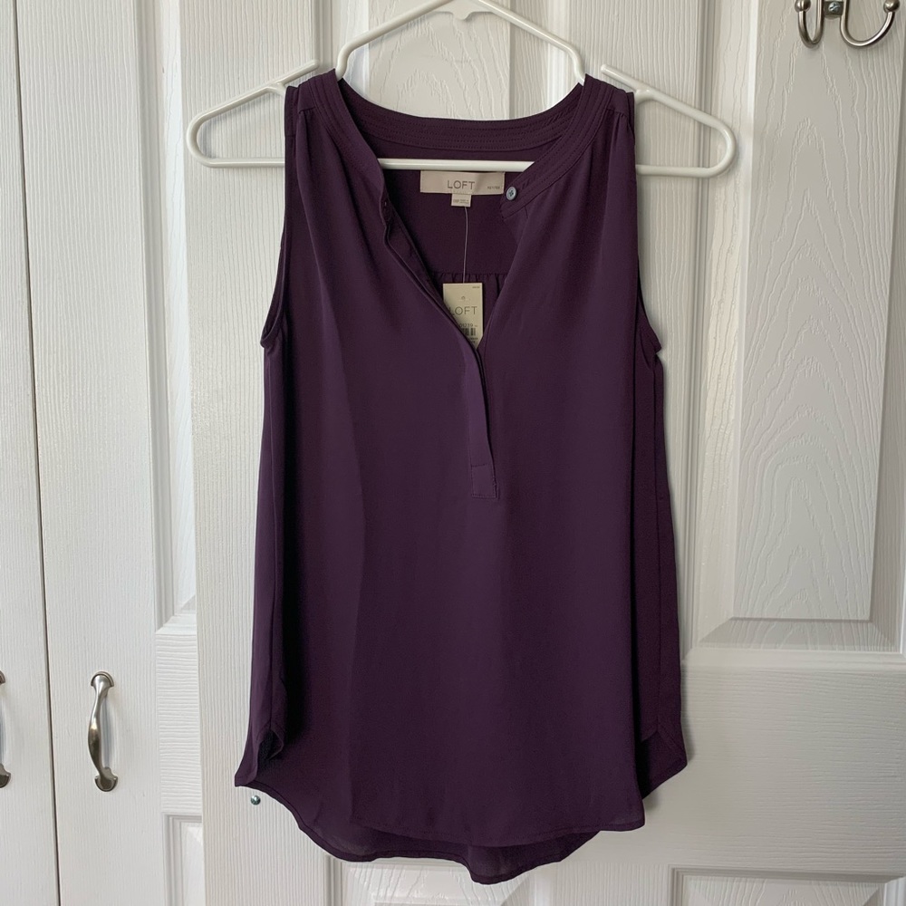 Loft XXSP NWT purple tank